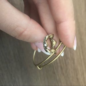 Alex and Ani Jeweled Crown Bangle